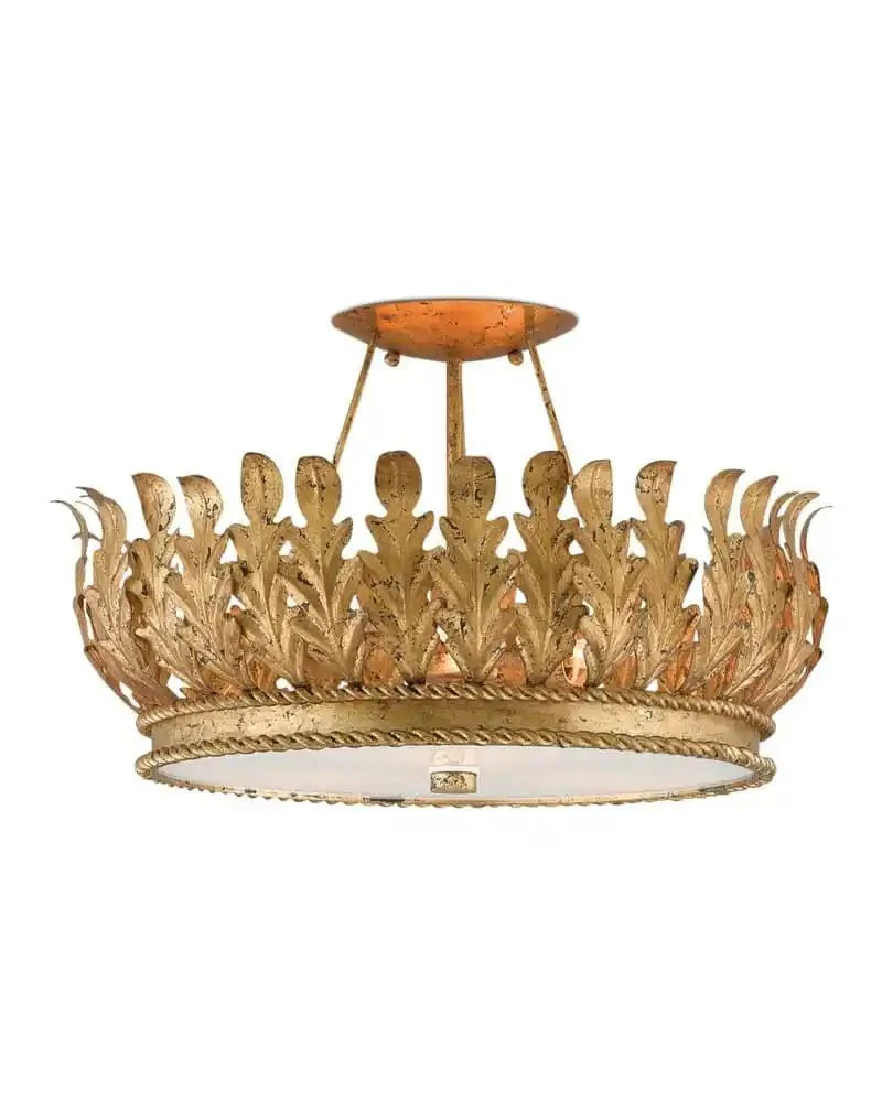 Arcadia Semi - Flush Mount Chandelier 18.5'' For living room, bed room, Foyer Entryway - Blushlighting