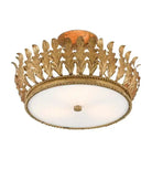 Arcadia Semi - Flush Mount Chandelier 18.5'' For living room, bed room, Foyer Entryway - Blushlighting