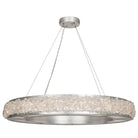 Arctic Halo Crystal Chandelier - Silver Leaf38”Blushlighting