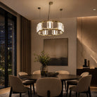 Arcus Contemporary Crystal Chandelier - Ø23.6" × H7.9" (Ø60 × H20 cm)Blushlighting