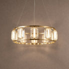 Arcus Contemporary Crystal Chandelier - Ø31.5" × H7.9" (Ø80 × H20 cm)Blushlighting