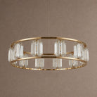 Arcus Contemporary Crystal Chandelier - Ø39.4" × H7.9" (Ø100 × H20 cm)Blushlighting