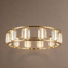 Arcus Contemporary Crystal Chandelier - Ø39.4" × H7.9" (Ø100 × H20 cm)Blushlighting