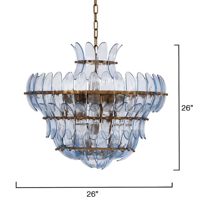 Argentia Chandelier - Pale BlueBlushlighting