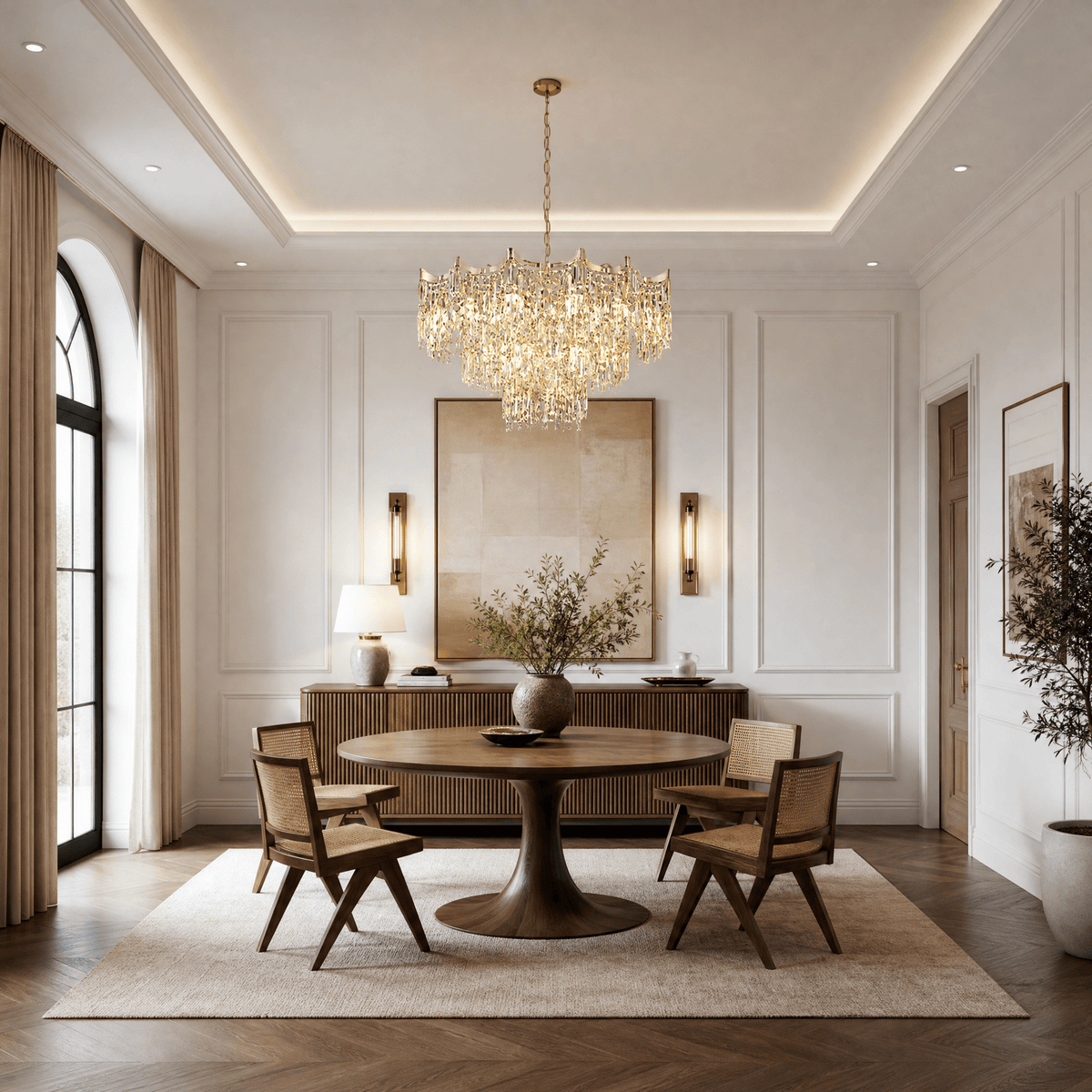 Aria Crystal Chandelier - Blushlighting