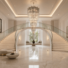 Aria Crystal Halo Chandelier - Blushlighting
