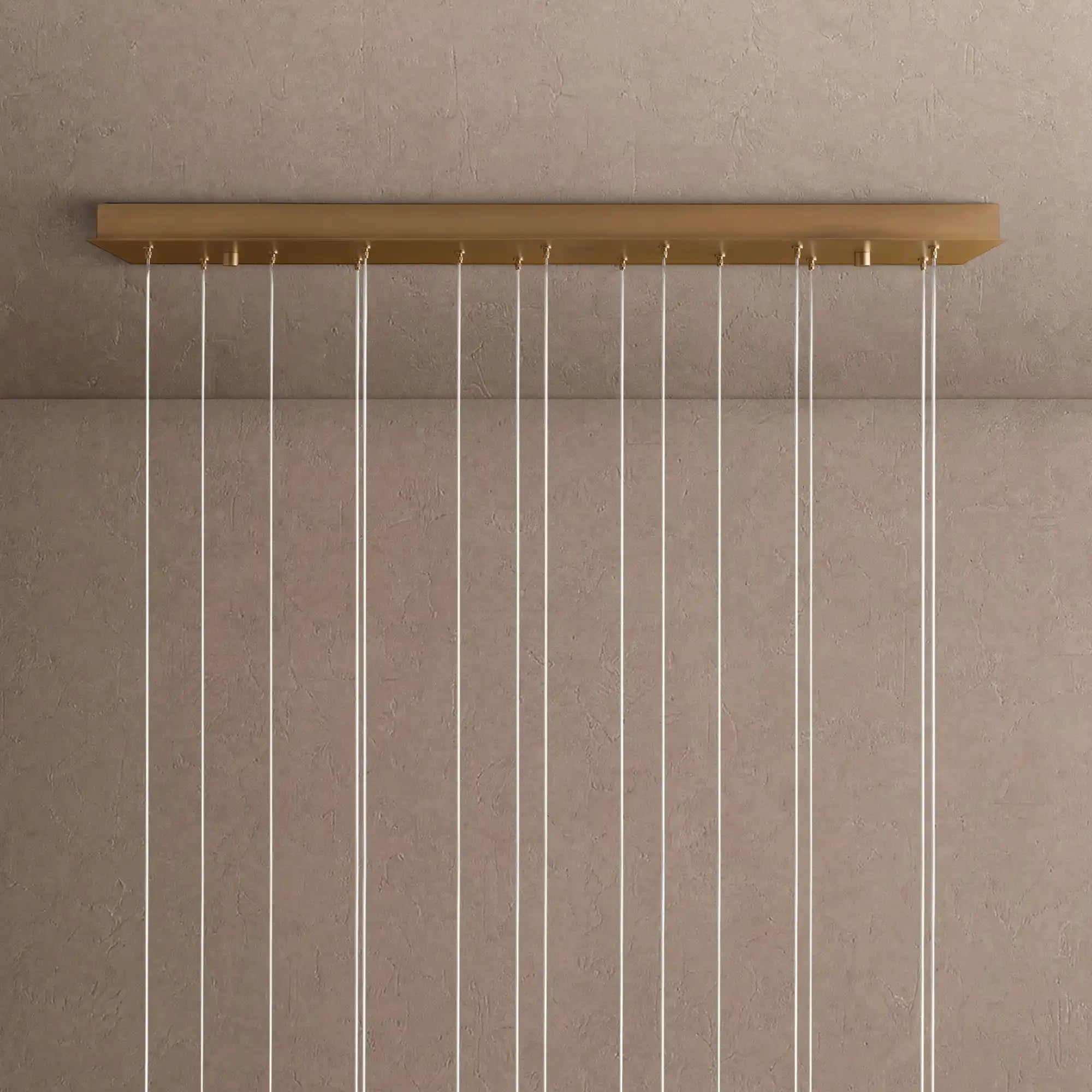 Arica Rectangular Chandelier 7/15/30 Light - 30-LightBlushlighting
