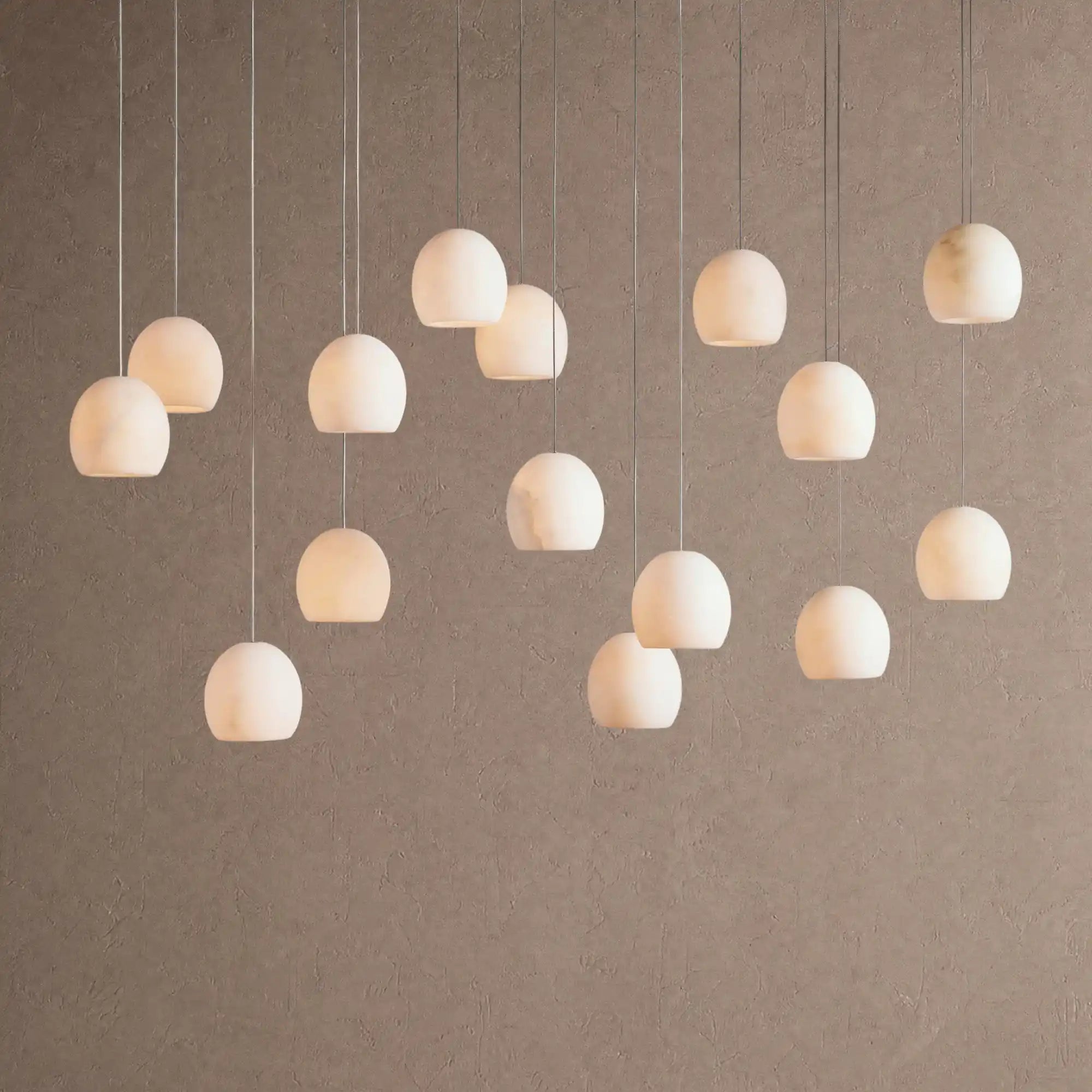 Arica Rectangular Chandelier 7/15/30 Light - 15-LightBlushlighting
