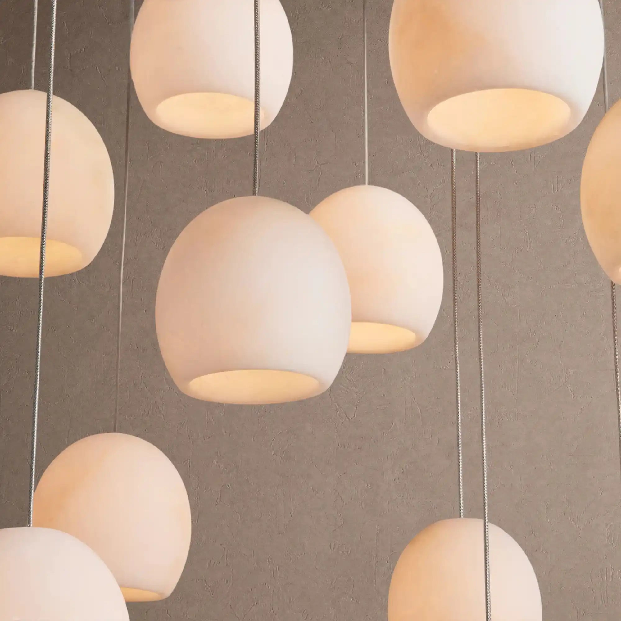 Arica Rectangular Chandelier 7/15/30 Light - 30-LightBlushlighting