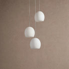 Arica Round Alabaster Chandelier Light - white finish, modern home lighting