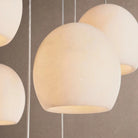 Arica Round Alabaster Chandelier Light in white by Blush Lighting