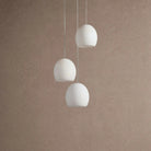 Arica Round Alabaster Chandelier Light - 3-LightBlushlighting