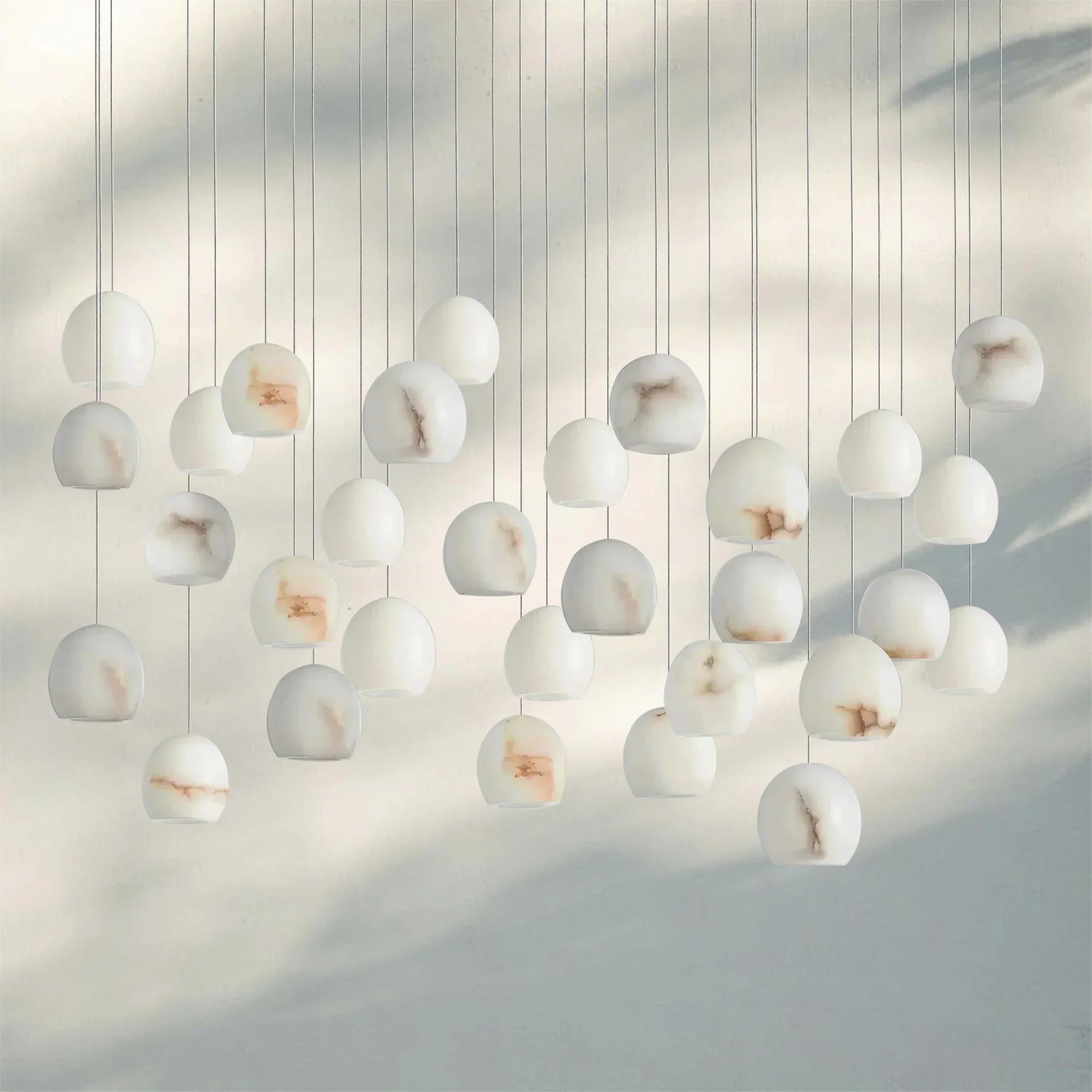 Arika Rectangular Chandelier 15/30 Light - 30 - LightBlushlighting