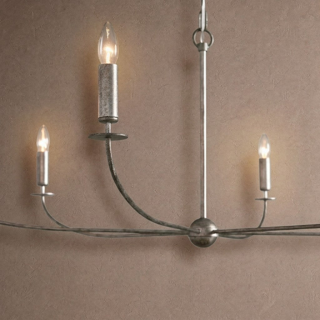 Arnett Round Chandelier - 8 LIGHTGOLDBlushlighting