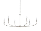 Arnett Round Chandelier - 6 LIGHTSILVERBlushlighting
