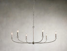 Arnett Round Chandelier - 6 LIGHTSILVERBlushlighting