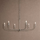 Arnett Round Chandelier - 6 LIGHTSILVERBlushlighting