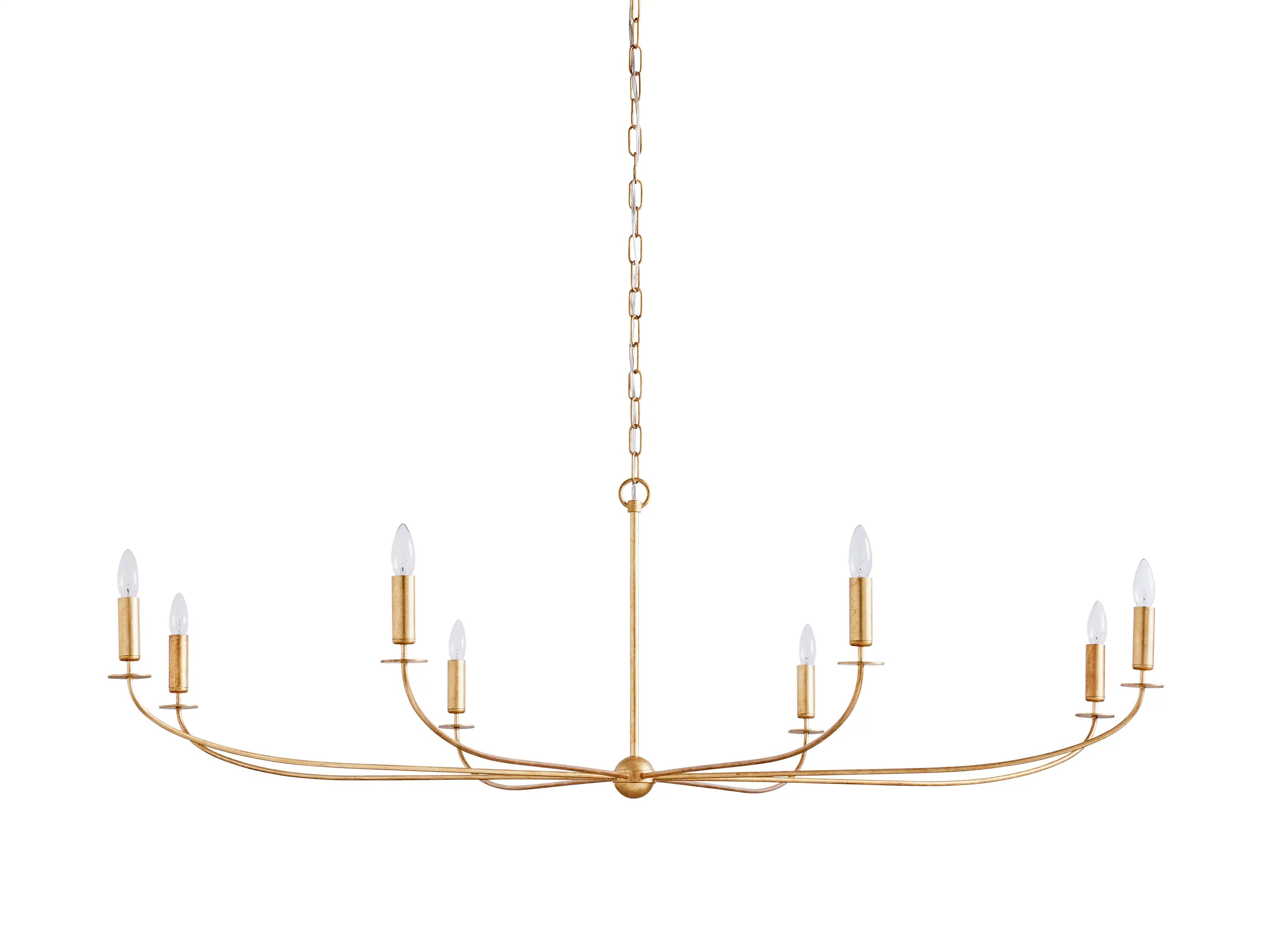 Arnett Round Chandelier - 6 LIGHTGOLDBlushlighting