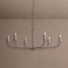 Arnett Round Chandelier - 6 LIGHTSILVERBlushlighting