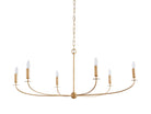 Arnett Round Chandelier - 6 LIGHTGOLDBlushlighting