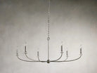 Arnett Round Chandelier - 6 LIGHTSILVERBlushlighting