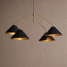Arno 4-Light Round Chandelier - BlackBlushlighting
