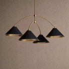 Arno 4-Light Round Chandelier - BlackBlushlighting