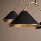 Arno 4-Light Round Chandelier - BlackBlushlighting