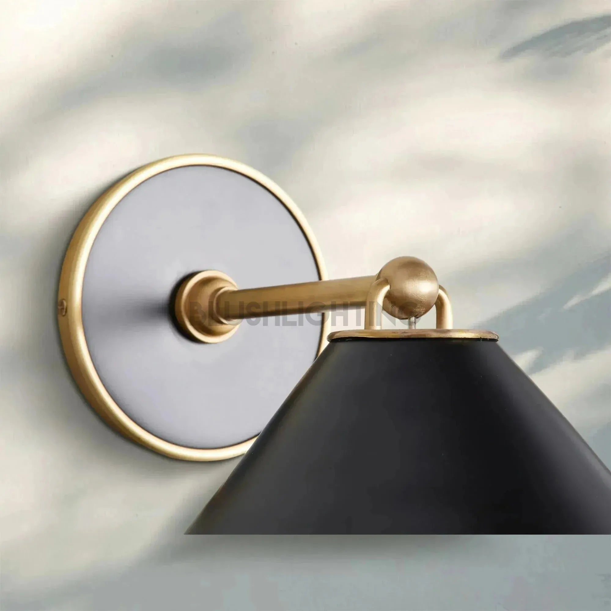 Arno Single Wall Sconce - BlackBlushlighting