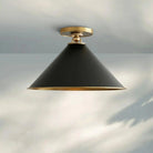 Arno Small Flush Mount in Black - Blushlighting