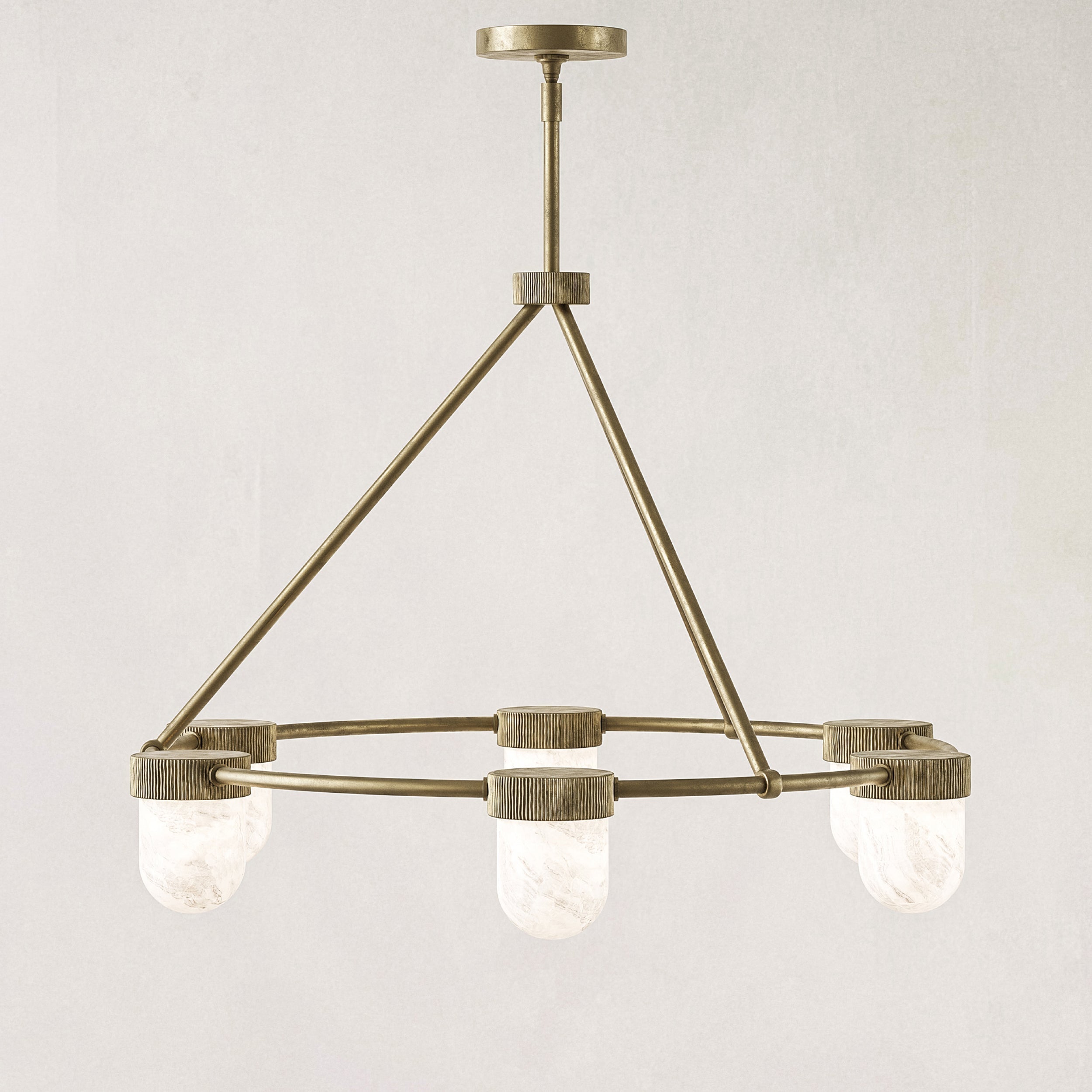 Arora Alabaster Chandelier 35" - Blushlighting
