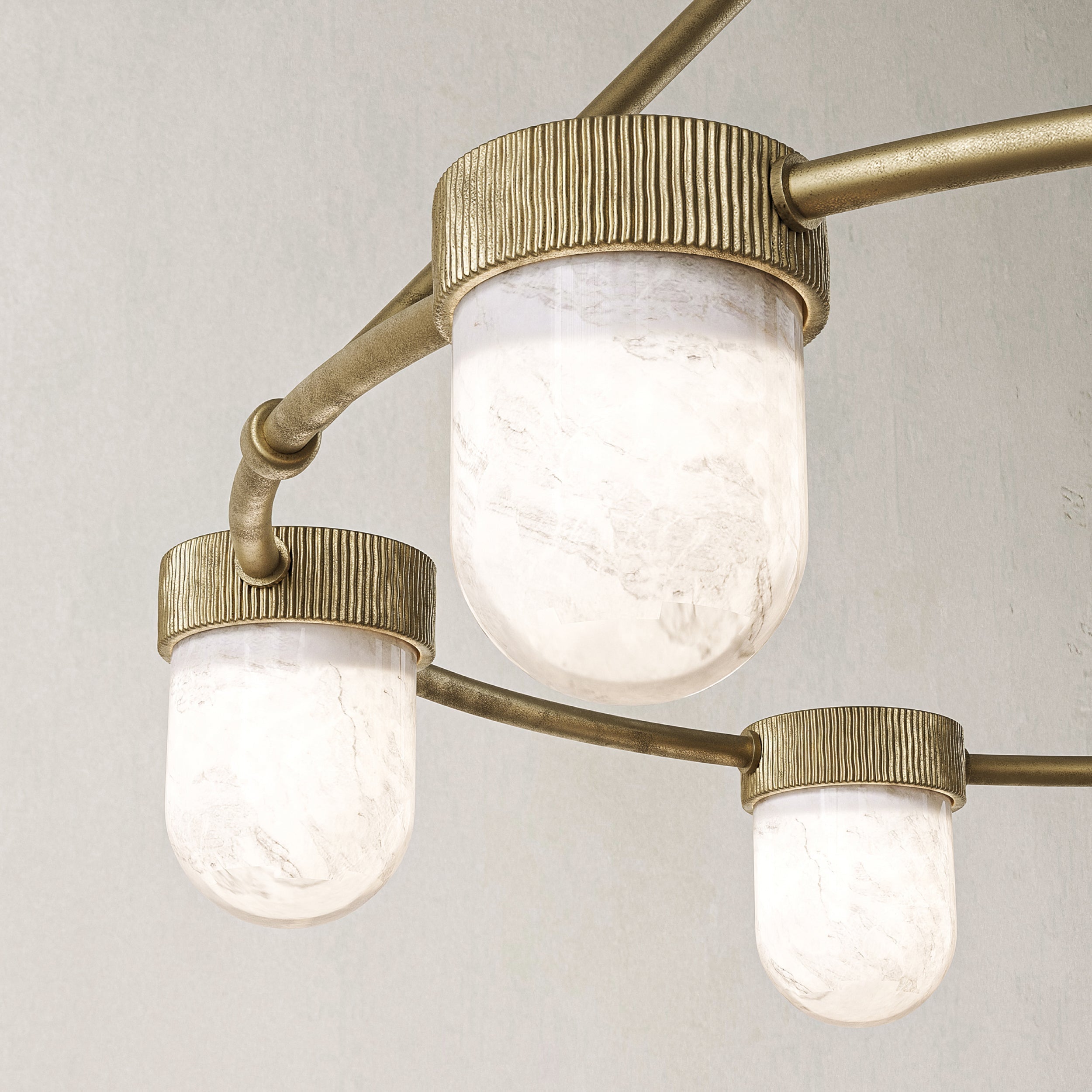 Arora Alabaster Chandelier 35" - Blushlighting