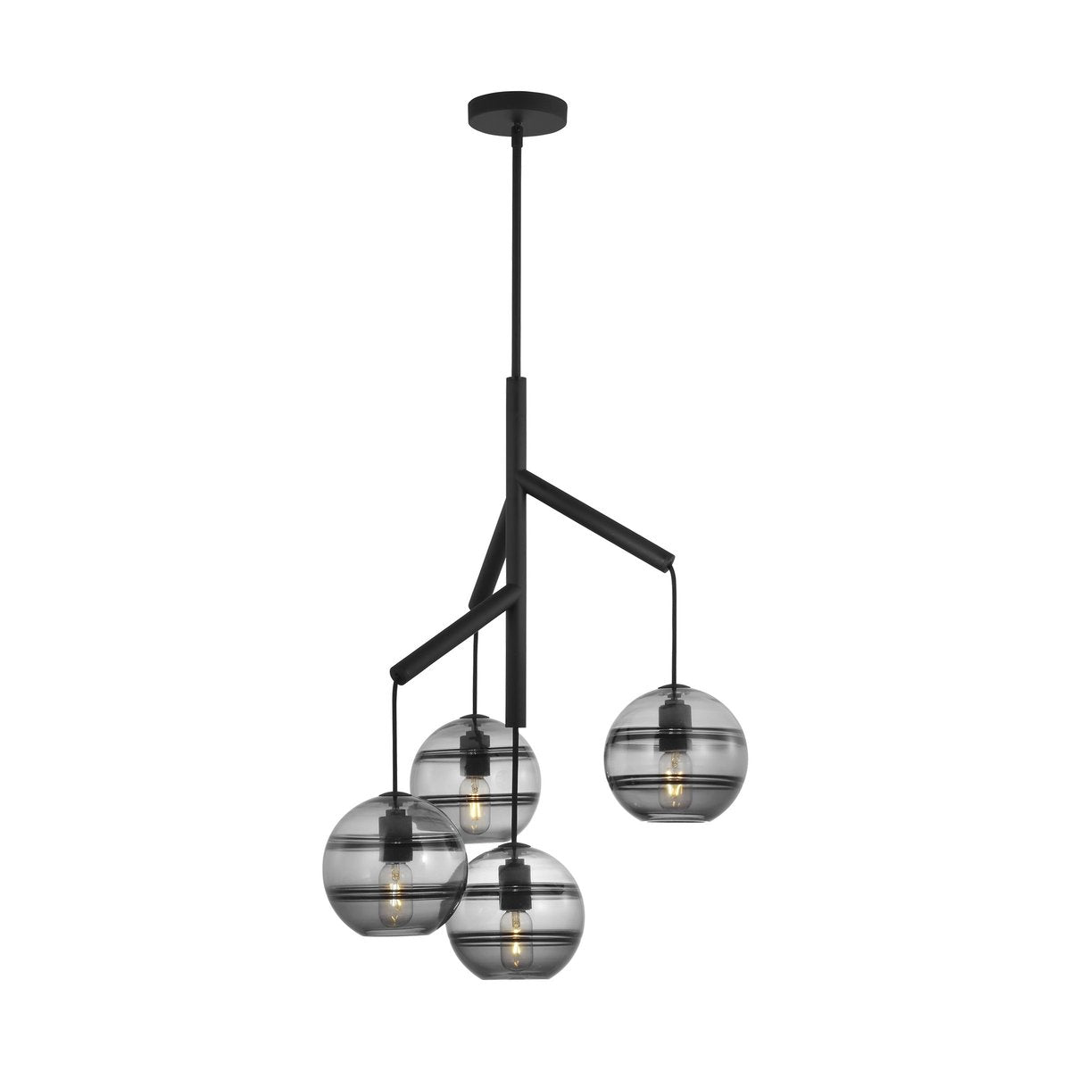 Art Glass Ball Sedona Chandelier - Blushlighting