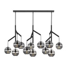 Art Glass Ball Sedona Triple Chandelier - Blushlighting