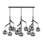 Art Glass Ball Sedona Triple Chandelier - Blushlighting