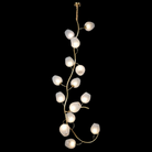 Artistic Glass Lampshade Chandelier with Branches Design for High Ceilings-Blushlighting