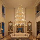 Ashford Cascading Large Handmade Glass Chandelier 63" - Blushlighting