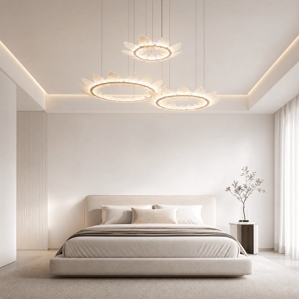 Aster Modern Chandelier Large Foyer 39" - Blushlighting