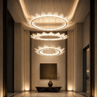 Aster Modern Foyer Large Ring Chandelier - Blushlighting