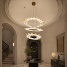 Aster Modern Foyer Large Ring Chandelier - Blushlighting