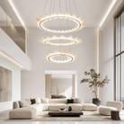 Aster Modern Foyer Large Ring Chandelier - Blushlighting