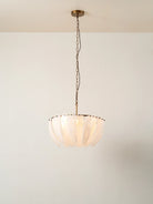 Astera - 4 light alabaster curved glass chandelier-Table Lamp-Blushlighting-Blushlighting