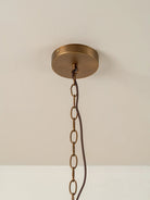 Astera - 4 light alabaster curved glass chandelier - Blushlighting