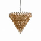 Asti Glass Chandelier - ∅ 31.9″ x H 29.5″Amber & NickelBlushlighting