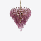 Asti Glass Chandelier - ∅ 31.9″ x H 29.5″Mauve & GoldBlushlighting