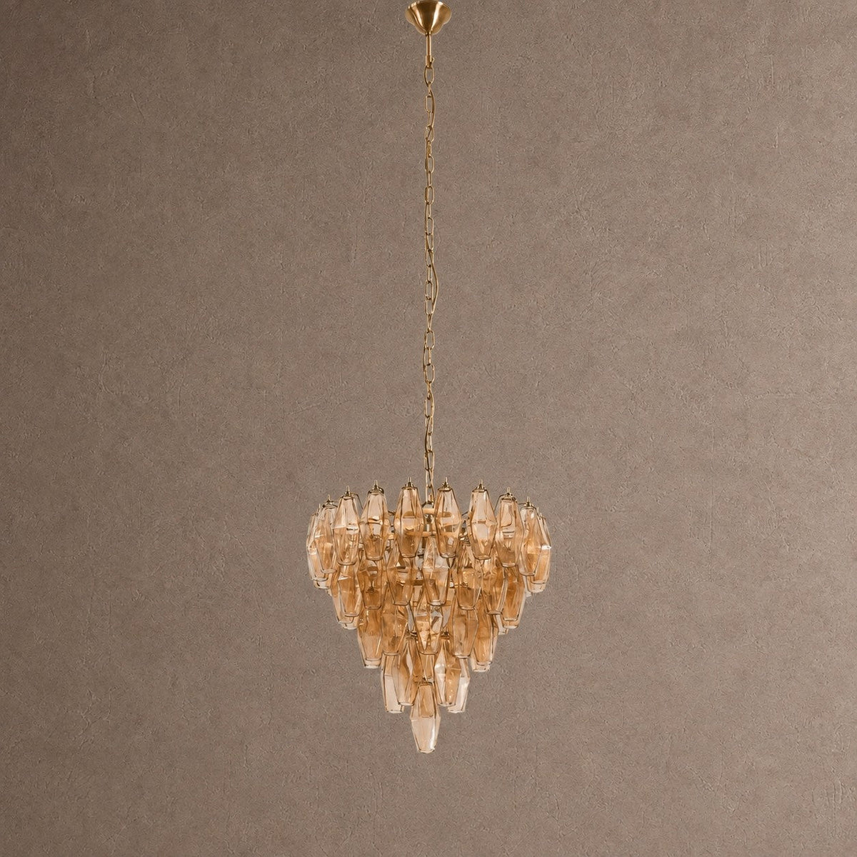 Asti Tiered Chandelier - ∅ 31.9″ x H 29.5″Pink & NickelBlushlighting