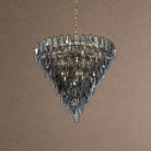 Asti Tiered Chandelier - ∅ 31.9″ x H 29.5″Amber & GoldBlushlighting