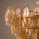 Asti Tiered Chandelier - ∅ 31.9″ x H 29.5″Amber & GoldBlushlighting