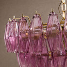 Asti Tiered Chandelier - ∅ 31.9″ x H 29.5″Amber & GoldBlushlighting