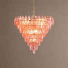 Asti Tiered Chandelier - ∅ 31.9″ x H 29.5″Amber & GoldBlushlighting